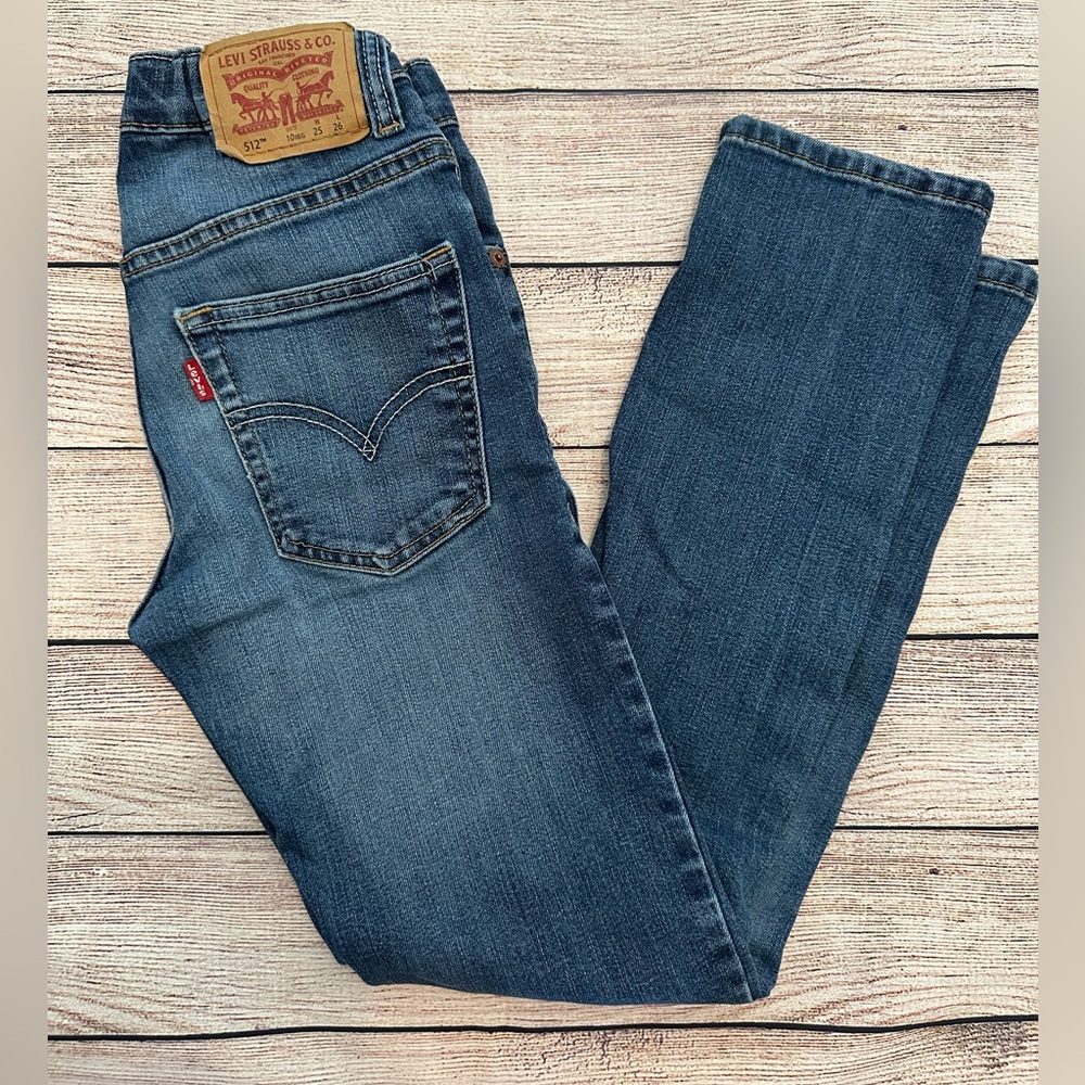 Boy’s Levis 512 Denim Jeans Size 10 Slim Taper